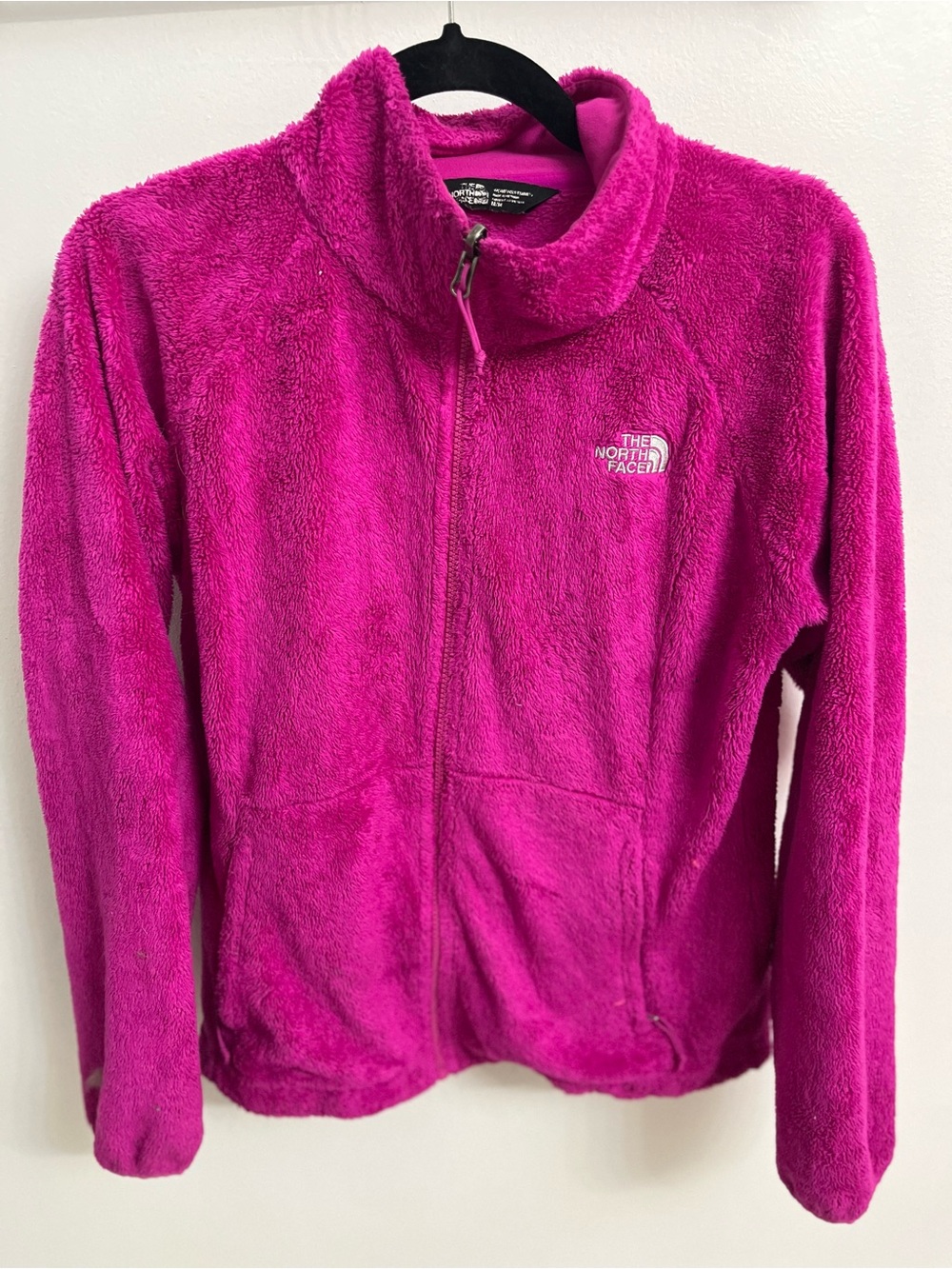 The North Face Women's Teddy Fleece Jacket in Bright Fuchsia